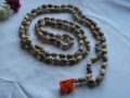 Japa mala (prayer beads) of Tulasi wood with 108 beads - 20040101-02.jpg