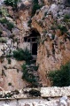 Entrance to Dawa Puk, Padmasambhava's cave, Yerpa 1993.jpg