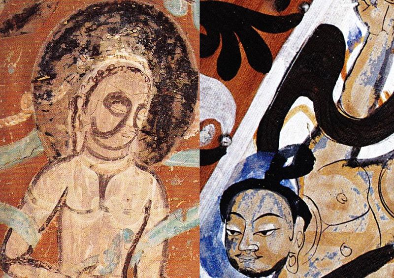 File:Dunhuang figures showing shading technique.jpg