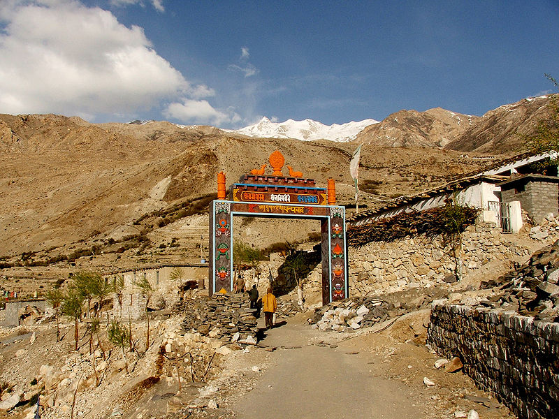 File:Entrance to Nako gompa, Spiti.jpg