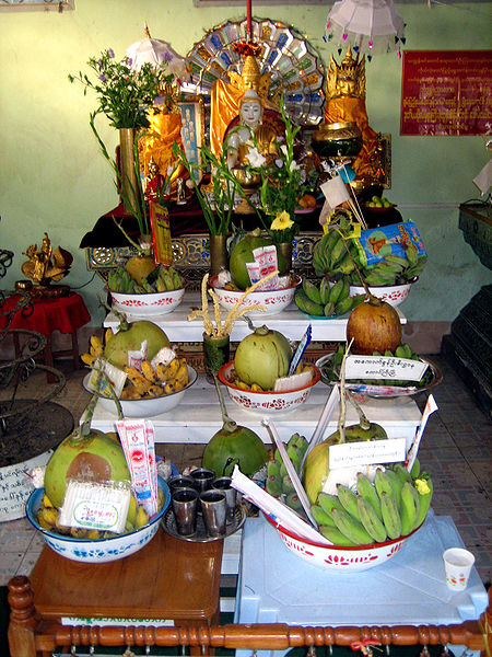 File:Monastery Buddhist altar, Taunggyi.jpg