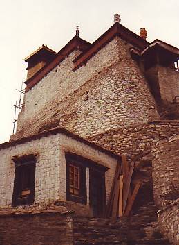 Yumbu Lhakhang, situated on the crest of the hill, is said to have been the home of the early kings and is considered the oldest surviving building in Tibet.