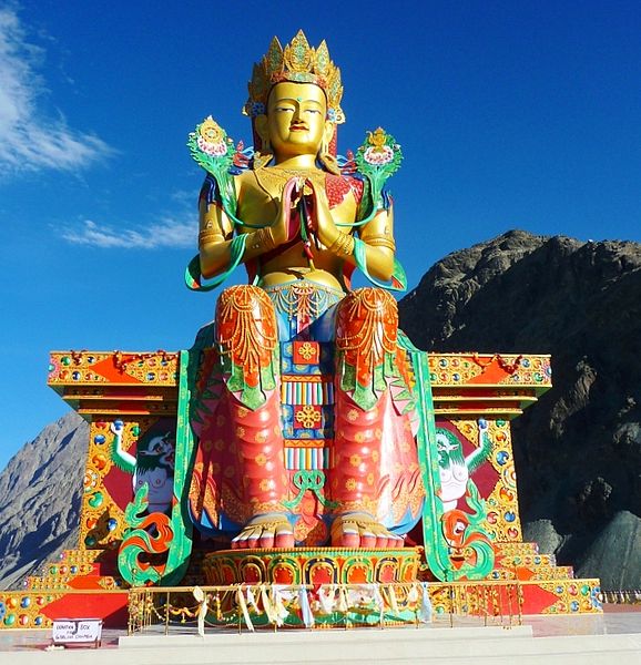 File:Maitreya Buddha - Nubra.jpg