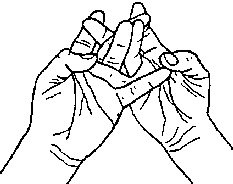 Hand gesture () used in the mandala offering