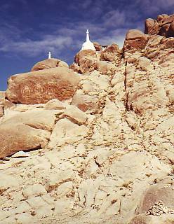 The stone stupa near Samye Gompa