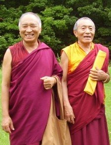 Palden Sherab (right) with his brother, Tsewang Dongyal.