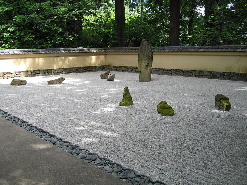 File:Portland Japanese gardens zen garden.jpg