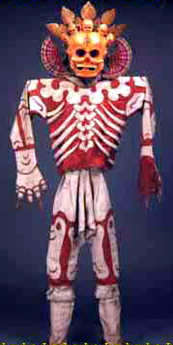 Tibetan dance costume of the sacred Citipati.