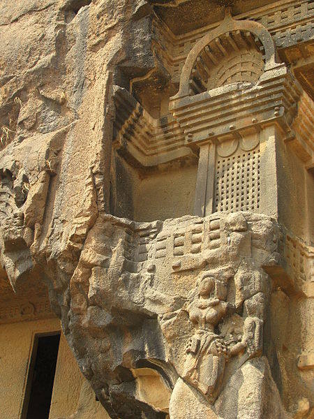 File:Facade of the Bhaja Caves, Maharashtra, India - 20080525.jpg