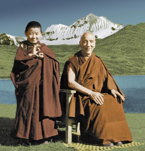 with his master Jamyang Khyentse Chökyi Lodrö