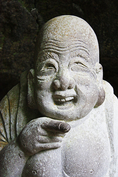 File:Hotei, god of happiness at Jōchi-ji temple.jpg