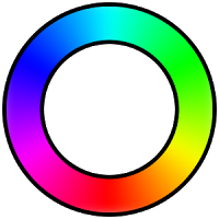 Fig.7bNotice again how in this color wheel, magenta appears between red and violet.