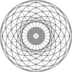 Twelve orbital positions of the "Twisted ball of string".