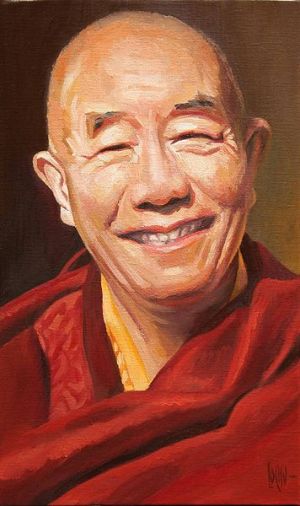 Portrait of Tenga Rinpoche by Claude-Max Lochu