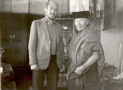 Vello Vaartnou and his first Guru Ven. Munko Tsybikov, 1979