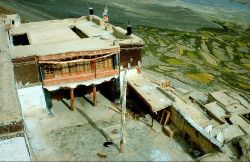 View of the Kursha Monastery