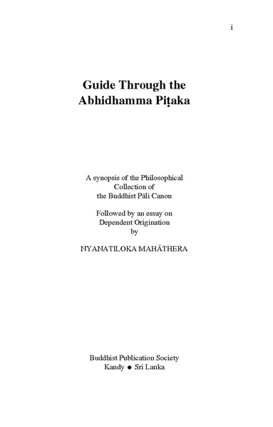 File:Nyanaponika Mahathera-Guide-through-the-Abhidhamma-Pitaka.pdf
