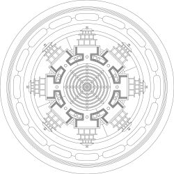 Maṇḍala of Mahāsaṃvara Kālacakra