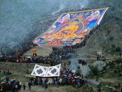 The Giant Thangkas of Tsurphu Monastery