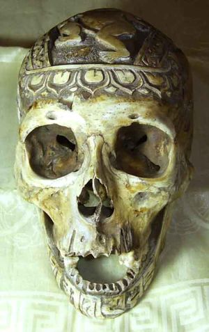 Tantric Ritual Objects Formed Of Human Bones