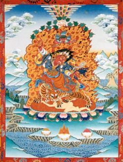 Guru Padmasambhava as Dorje Drolo who Took Buddhism to Bhutan
