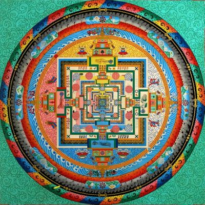 A color representation of the , painted under the supervision of Ven. , , .