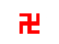 Korean Buddhist swastika flag