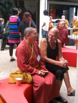 Ven. Bulgan Tumeekhu, Mongolia (sitting left) and Vello Väärtnõu (right)