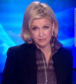 Diane Sawyer, with collar up