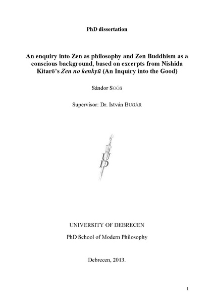 File:Soós Sándor Angol tézisfüzet Zen as Philosophy.pdf