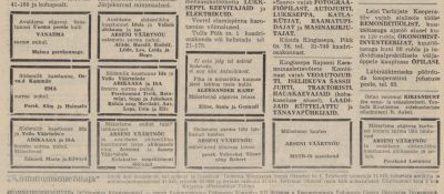 Kommunismiehitaja, 30 January 1969, page 4: seven notices for Arseni Väärtnõu