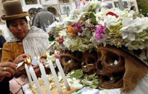 Tantric Ritual Objects Formed Of Human Bones