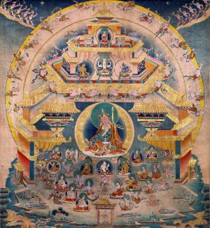 Padmasambhava's Pointing the Staff At the Old Man's Hear
