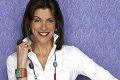 Wendie Malick, actress, singer, model, with collar up
