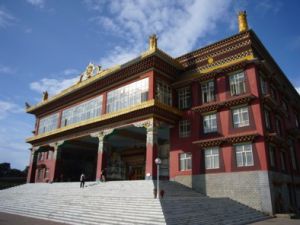 Main temple of Jamyang Khyentse Chökyi Lodrö Institute, Chauntra