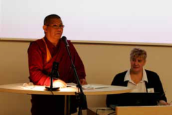 Ven.Buda Badmayev, Head of St Petersburg Buddhist Temple and Marju Broder