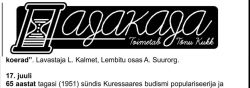 Leole, 1 July 2016, page 5: "Ajakaja" by Tõnu Kukk