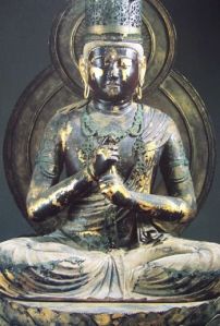 Mahavairocana with the mudra of the six elements, by Unkei, Enjo-ji temple, Nara
