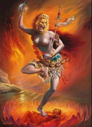 True Buddha Dharma-character Treasury – Simhamukha