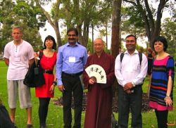Delegates with Ven. Shih Lien Hai, Taiwan