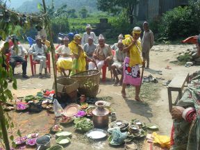 At Upanayana ceremony of Nepalis