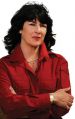 Christiane Amanpour, chief CNN international correspondent 1992-2010, with collar up