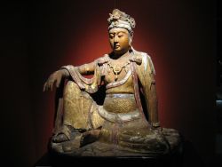 A wooden Bodhisattva from the Song Dynasty (960-1279 AD)