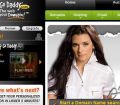 Danica Patrick with collar up, godaddy.com spokesperson, first woman to win Indy car race