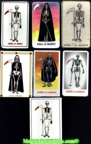 Talisman-cards of "Senor la Muerte" from Argentina(Image courtesy of TFC)