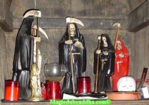 "Santa Muerte" statues from Mexico(Image courtesy of TFC)