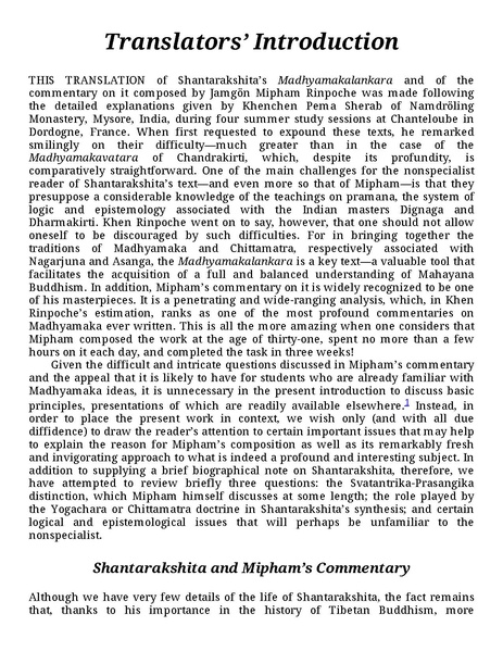 File:Shantarakshita madhyamakalankara adornment-of-the-middle-way.pdf