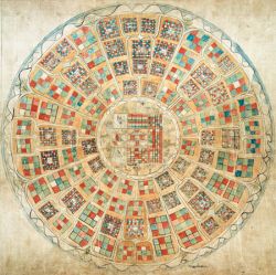 The third painting, a map of Sambhala