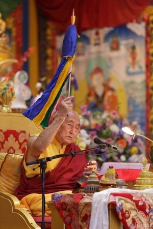Yangthang Rinpoche during an in