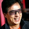 Jackie Chan with collar up